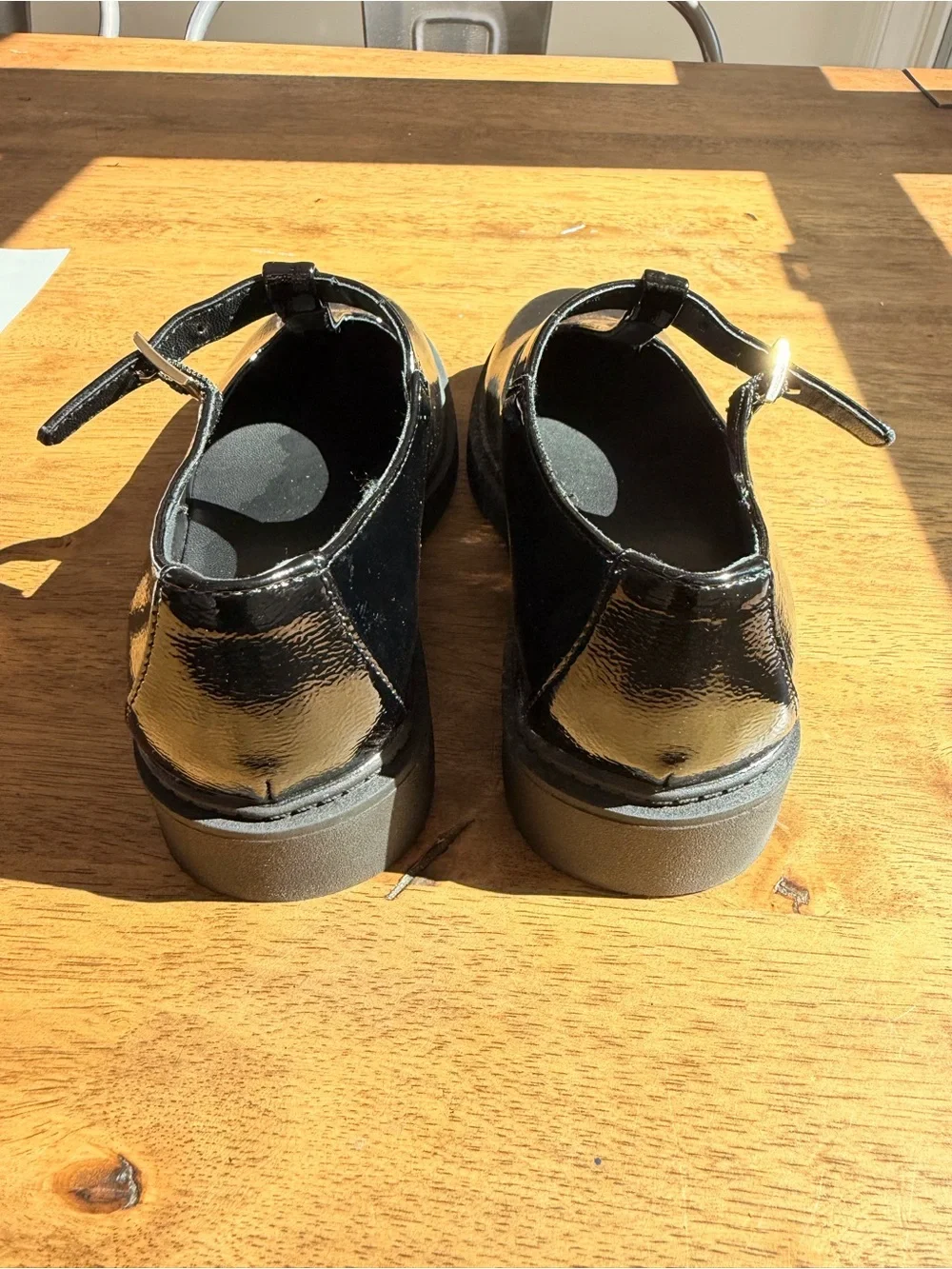 The Children's Place Black Patent Dress Shoes for Kids, Mary Jane's school shoes